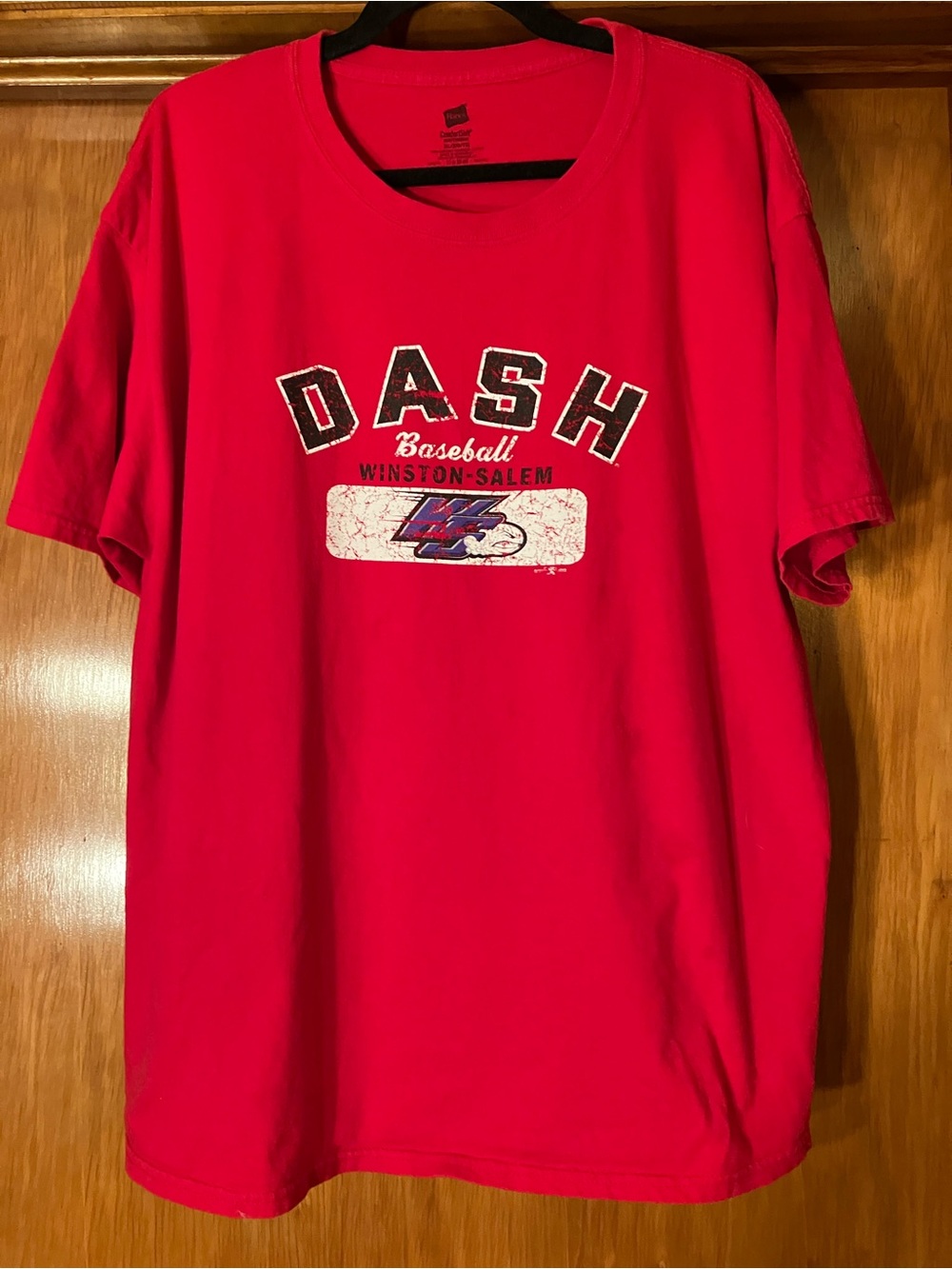 Hanes Red DASH Baseball Winston-Salem Graphic Tee